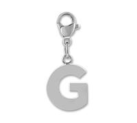 GD GOOD.designs Ciondolo con lettera G - ciondolo a catena Charm iniziale in acciaio inossidabile - acciaio chirurgico per braccialetto charm
