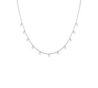 GD GOOD.designs Collana con piastrine - impermeabile I Collana boho da donna con 11 ciondoli rotondi I Collana con piastrine in oro 18 carati - argento - oro rosa