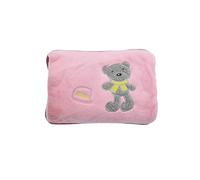 GD LOVES YOUR HOME Borsa Acqua Calda Elettrica in Peluche, 500W, Scaldino Elettrico Portatile per Mani e Piedi, Vari Colori (Rosa)