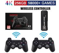 GD10 Game Stick 256G 4K HD Console per videogiochi doppio Controller Wireless 2.4G Console retrò 58000 giochi per regalo di natale PSP