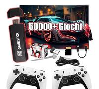 GD10 Pro Console di gioco retrò Retro Game Stick,60000+ giochi, 45+ emulatori,Game Stick 4K HD con doppio controller wireless,Emuelec 4.3,console per videogiochi Plug & Play per TV/computer (256G)