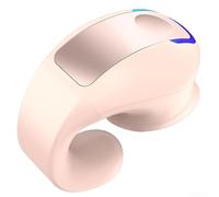 GD28 - Cuffie monofoniche wireless con clip, 5,3 pollici, con microfono trasparente, per guida in palestra, corpo compatto in plastica, nero, bianco, rosa (rosa)