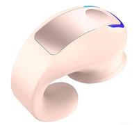 GD28 - Cuffie wireless con clip per orecchio singolo, con microfono a cancellazione del rumore, leggere, monofoniche 5.3, per TWS, design a clip per sport, colore: rosa