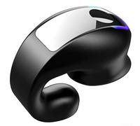 GD28 - Cuffie wireless con clip per orecchio singolo, con microfono a cancellazione del rumore, leggere monofoniche, per TWS per lo sport e compatibile 5.3 (nero)