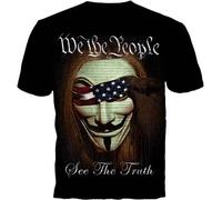 Gda GET DOWN ART We The People Libertà America Soldi Non Battistrada Su Me Tee