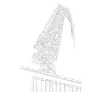 Gdansk Notebook - Poland Edition.: Notebook featuring on the cover original architectural digital sketch from the town of Gdansk.