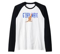 Gday Mate Australia with Kangaroo Maglia con Maniche Raglan
