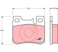 GDB1130 TRW Kit pastiglie freno, Freno a disco per MERCEDES-BENZ