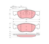 GDB1387 TRW Kit pastiglie freno, Freno a disco per ALFA ROMEO