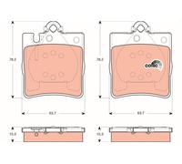 GDB1421 Kit pastiglie freno, Freno a disco Trw