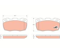 GDB1452 TRW Kit pastiglie freno, Freno a disco per LAND ROVER