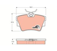 GDB1479 TRW Kit pastiglie freno, Freno a disco per ,FIAT,NISSAN,OPEL,RENAULT,VAU