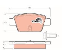 GDB1485 Kit pastiglie freno, Freno a disco Trw