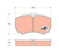 GDB1535 Kit pastiglie freno, Freno a disco Trw