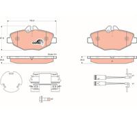 GDB1542 Kit pastiglie freno, Freno a disco Trw