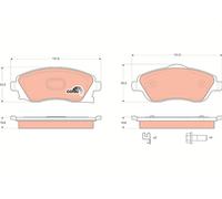 GDB1570 Kit pastiglie freno, Freno a disco Trw