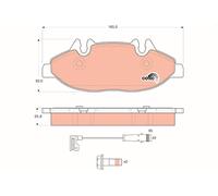 GDB1600 Kit pastiglie freno, Freno a disco Trw