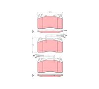 GDB1603 TRW Kit pastiglie freno, Freno a disco per ALFA ROMEO,LANCIA