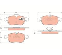 GDB1613 TRW Kit pastiglie freno, Freno a disco per CADILLAC,CHEVROLET,FIAT,HOLDE