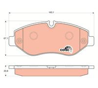 GDB1698 Kit pastiglie freno, Freno a disco Trw