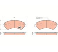 GDB1703 Kit pastiglie freno, Freno a disco Trw