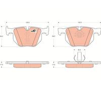 GDB1730 TRW Kit pastiglie freno, Freno a disco per BMW