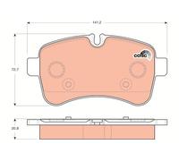 GDB1748 TRW Kit pastiglie freno, Freno a disco per ,IVECO
