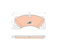 GDB1774 TRW Kit pastiglie freno, Freno a disco per AUDI,FIAT,PORSCHE,VW