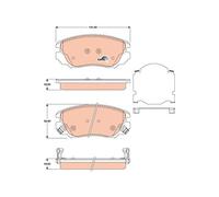 GDB1782 TRW Kit pastiglie freno, Freno a disco per BUICK (SGM),CHEVROLET,CHEVROL