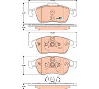 GDB1789 TRW Kit pastiglie freno, Freno a disco per DACIA,NISSAN,RENAULT