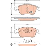 GDB1790 TRW Kit pastiglie freno, Freno a disco per RENAULT