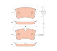 GDB1866 TRW Kit pastiglie freno, Freno a disco per AUDI,AUDI (FAW),VW (SVW)