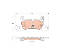 GDB1875 TRW Kit pastiglie freno, Freno a disco per FIAT,PORSCHE,VW