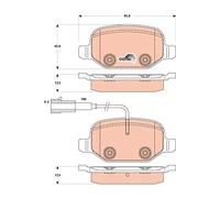 GDB1881 TRW Kit pastiglie freno, Freno a disco per ALFA ROMEO