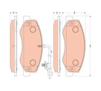 GDB1885 TRW Kit pastiglie freno, Freno a disco per NISSAN,OPEL,RENAULT,VAUXHALL