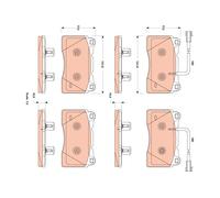 GDB1888 TRW Kit pastiglie freno, Freno a disco per ALFA ROMEO