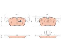 GDB1935 TRW Kit pastiglie freno, Freno a disco per BMW