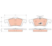 GDB1938 TRW Kit pastiglie freno, Freno a disco per FORD,FORD (CHANGAN)