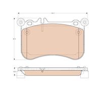 GDB1972 TRW Kit pastiglie freno, Freno a disco per MERCEDES-BENZ