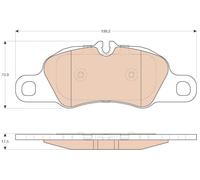 GDB1990 TRW Kit pastiglie freno, Freno a disco per PORSCHE