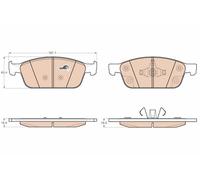 GDB2009 Kit pastiglie freno, Freno a disco Trw