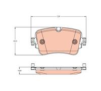 GDB2131 TRW Kit pastiglie freno, Freno a disco per AUDI,VW