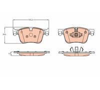 GDB2193 Kit pastiglie freno, Freno a disco Trw