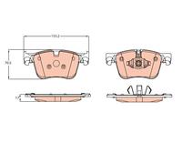 GDB2193 TRW Kit pastiglie freno, Freno a disco per CITROËN,DS,OPEL,PEUGEOT,VAUXH