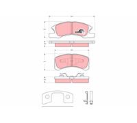 GDB3358 Kit pastiglie freno, Freno a disco Trw