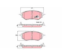 GDB3372 TRW Kit pastiglie freno, Freno a disco per SUBARU