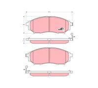 GDB3392 TRW Kit pastiglie freno, Freno a disco per INFINITI,NISSAN,RENAULT,RENAU