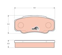 GDB3441 TRW Kit pastiglie freno, Freno a disco per LIFAN,NISSAN,RENAULT TRUCKS