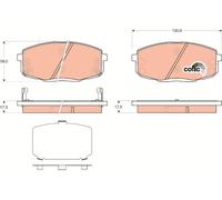 GDB3450 TRW Kit pastiglie freno, Freno a disco per HYUNDAI,HYUNDAI (BEIJING),KIA