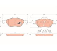GDB3457 Kit pastiglie freno, Freno a disco Trw
